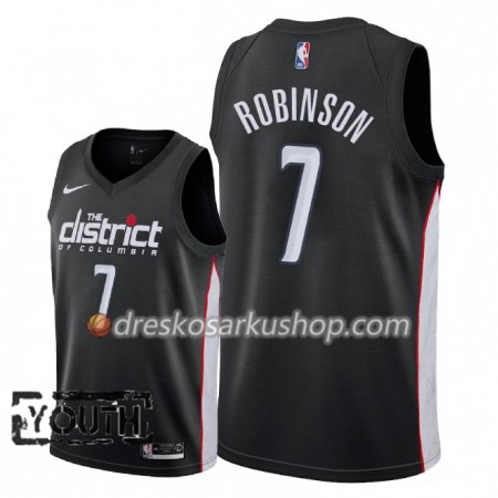 Dječji NBA Dres Washington Wizards Devin Robinson 7 Nike 2018-19 City Edition Crna Swingman